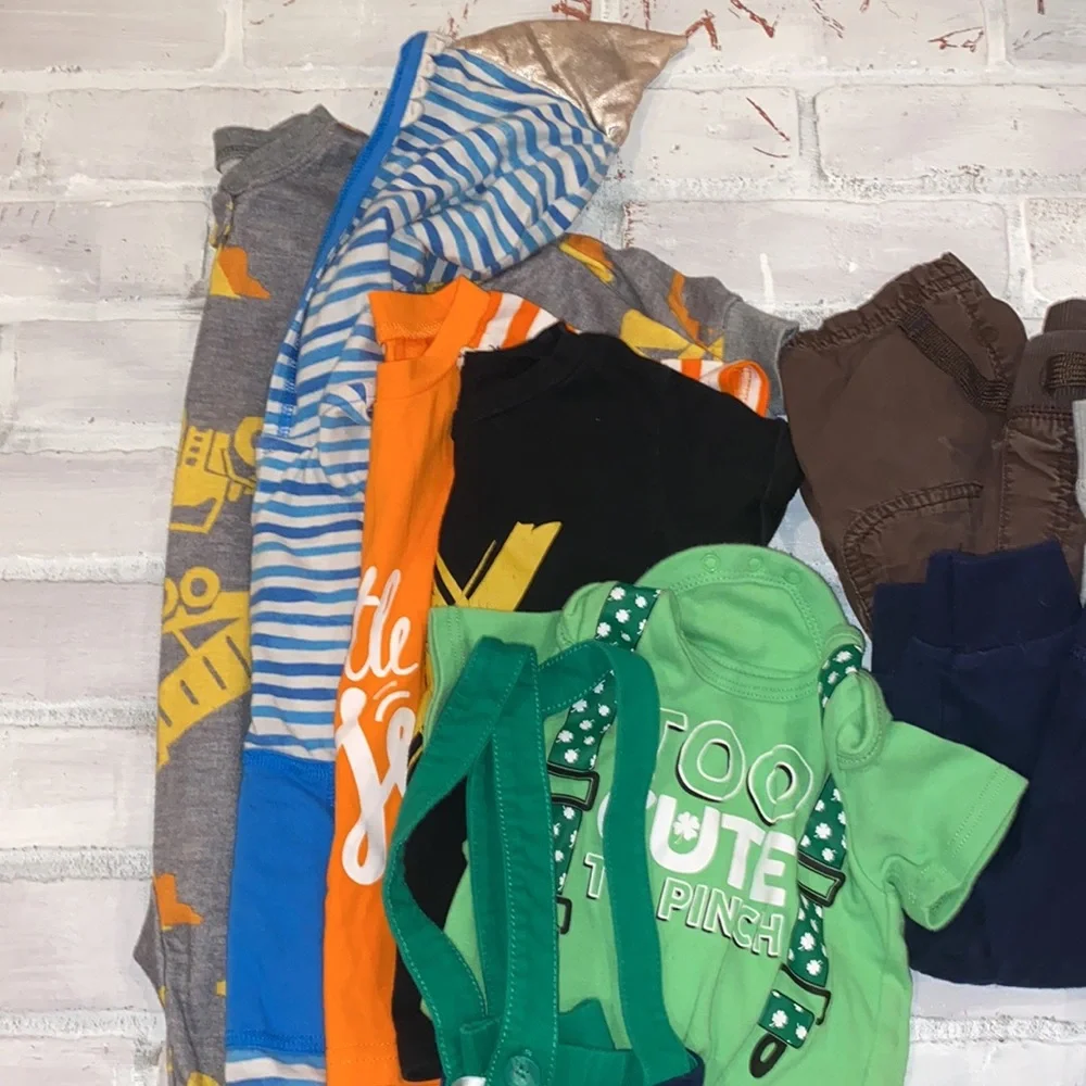 Babyboy 12m spring & summer top pants pjs bundle!